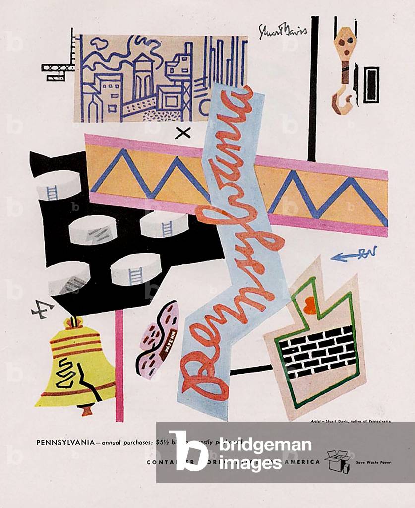 Container Corporation of America Magazin-Anzeige, USA, 1950er Jahre