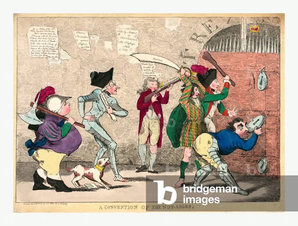 Immagine di Incisione "Una Convenzione dei Non-Abili" 1787