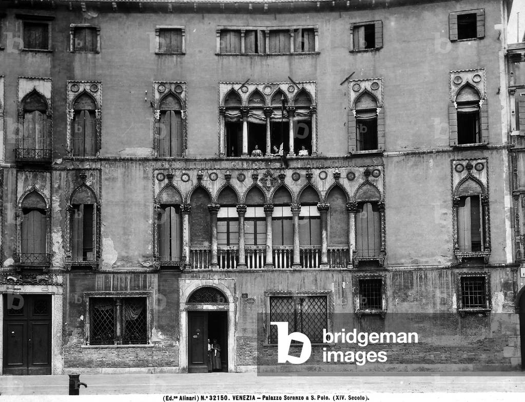 Image of Façade du Palazzo SoranzoPisani, XIIIe siècle avec des