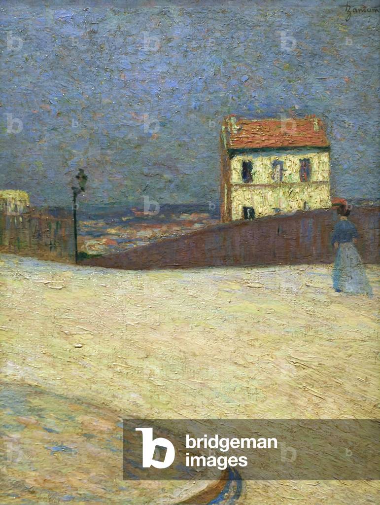 Immagine di Dipinto "Casetta a Montmartre" di Federigo Zandomeneghi