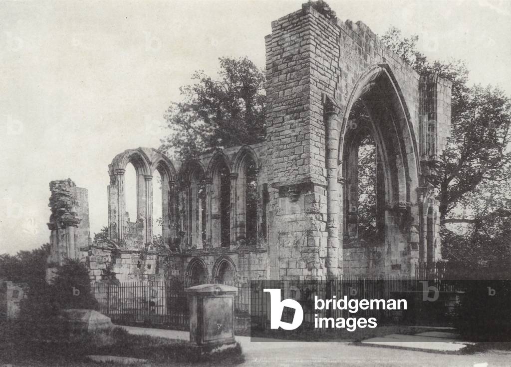 Bild von Fotografie "Alte Abteiruinen" 1801 von English Photographer
