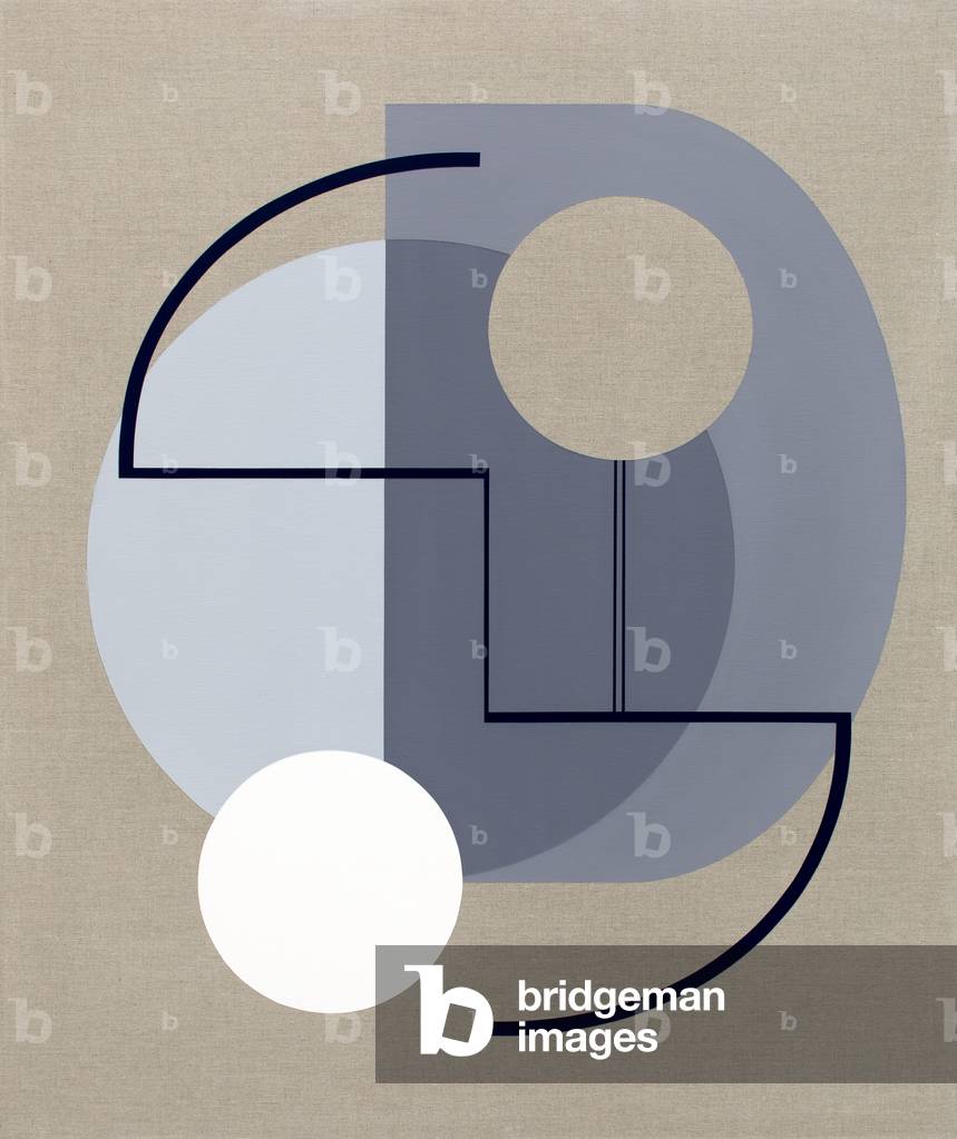 Modern Times (Lunar), 2020 (Tempera su lino)