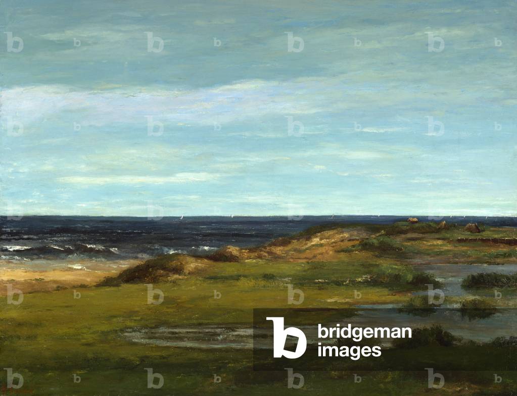 Paesaggio marino, 1865 circa (olio su tela)