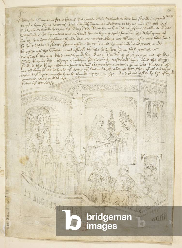 "Cotone Julius E. IV" 1483 di Netherlandish School, b/w
