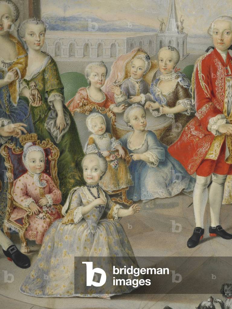 The Empress Maria Theresa, the Emperor Francis I, and their Family, c.1765 (oil on canvas)