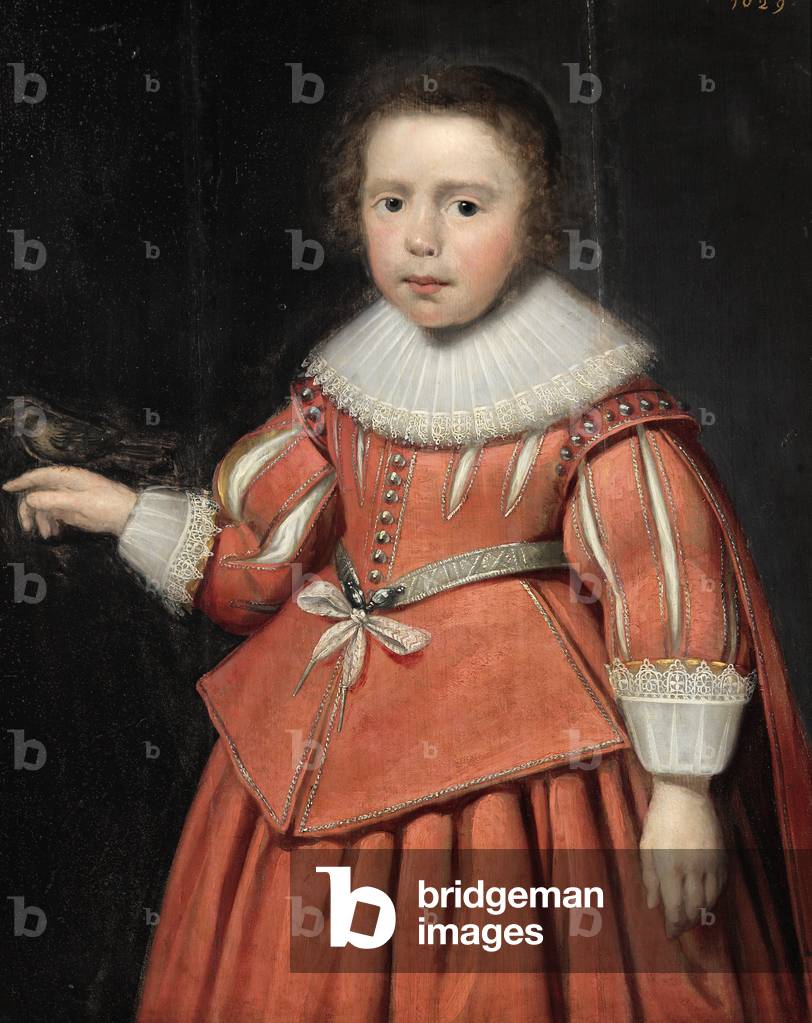 un sconosciuto ragazzo con Un uccellino, 1629 (olio su pannello)