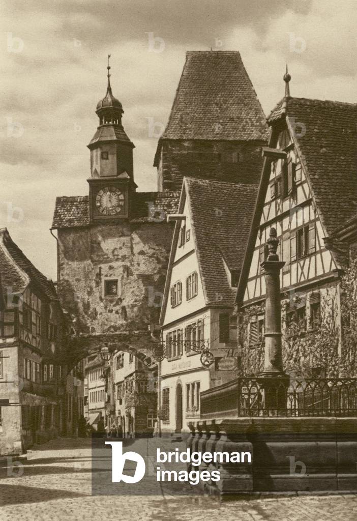 Immagine di Fotografia "Rothenburg o d T" 1901 di Kurt Hielscher