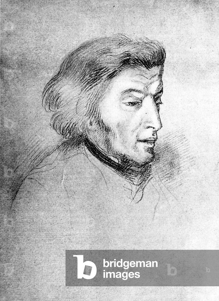 Adama Mickiewicza (1798-1855) polish poet, drawing