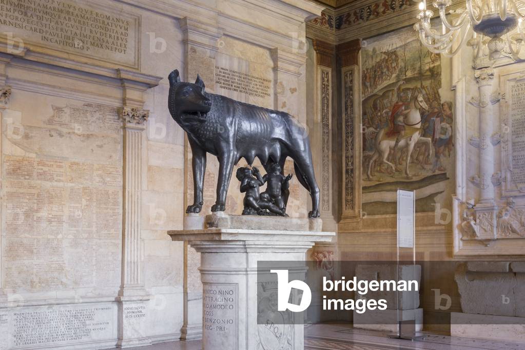 "Lupo capitolino (bronzo)" di Etruscan