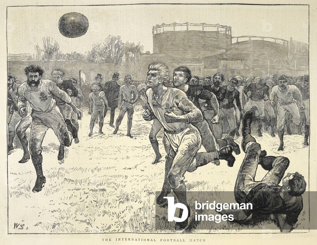 'The international football match'.