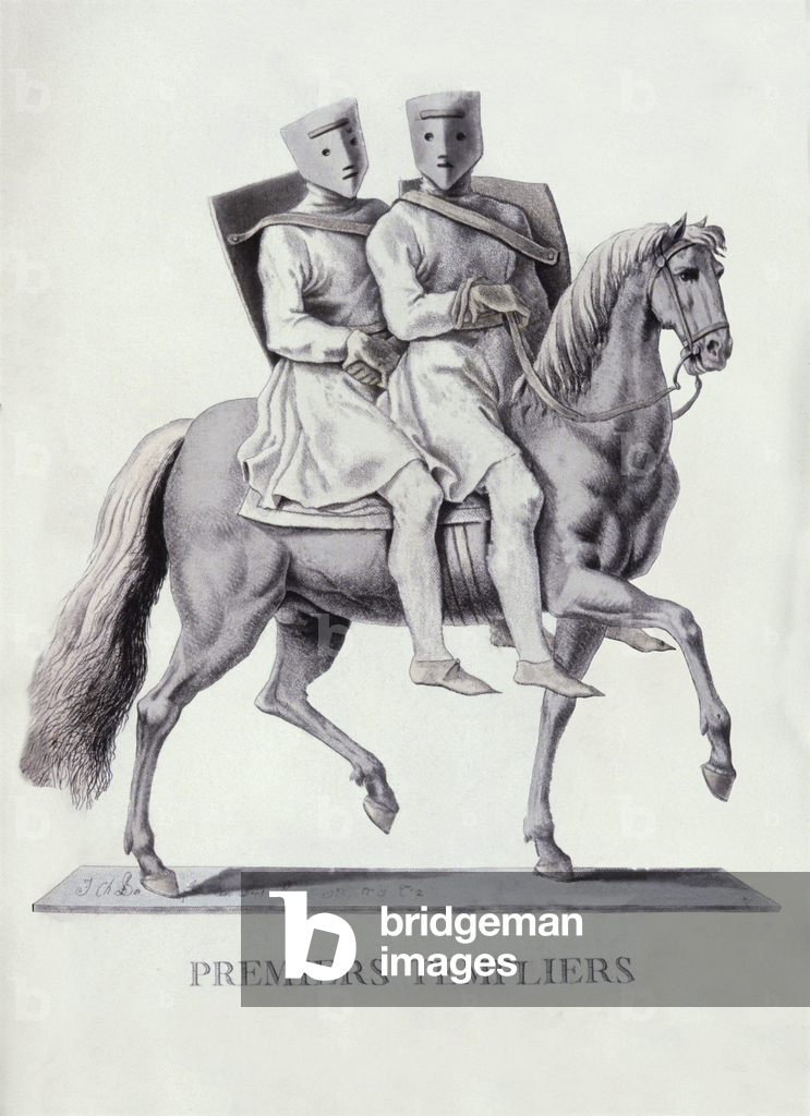 Image of Engraving depicting First templars 1820 by J. C. Bar