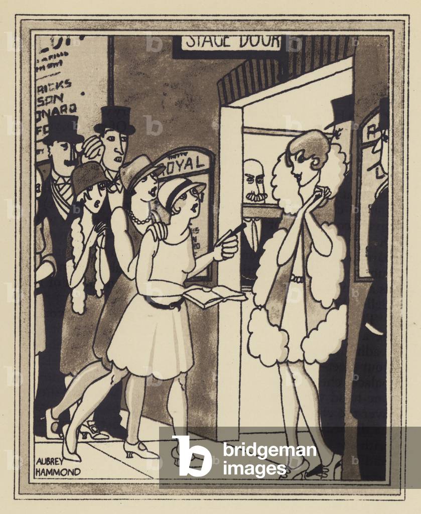 Immagine di Stampa "La porta del palco (lito)" 1901 di Aubrey Hammond