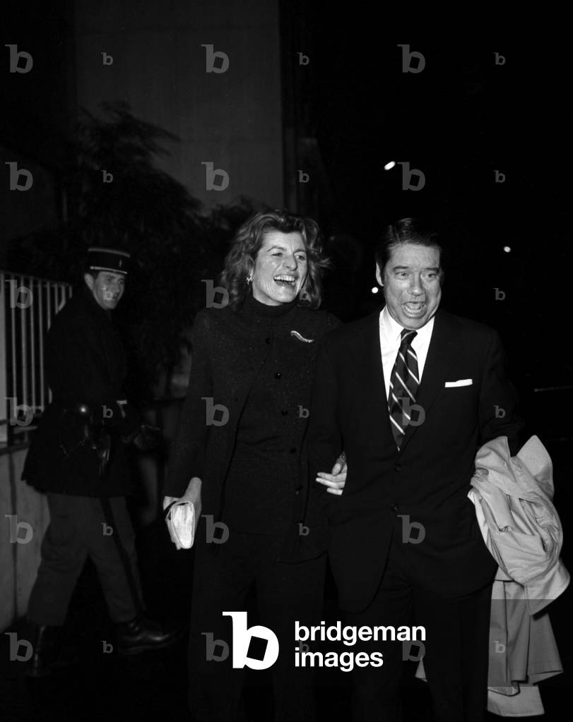 Immagine di Fotografia "Patricia Kennedy e Jimmy Breslin" 1972 di Giovanni Coruzzi, b/w
