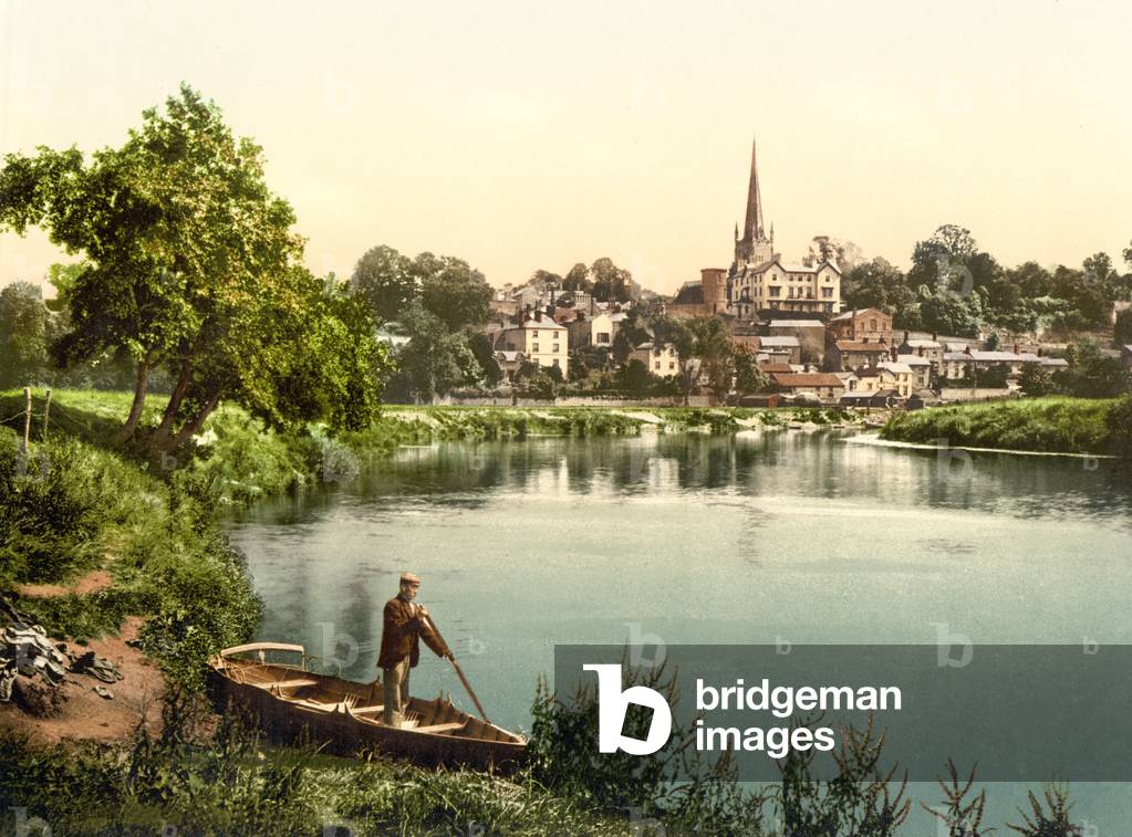 Immagine di Fotografia "ross dal fiume (a mano colorato foto)" di English School