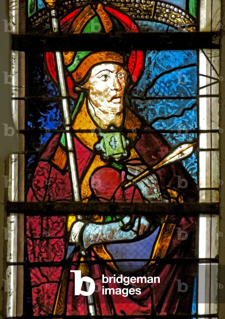 Window depicting Saint Augustine (stained glass) by French Artist