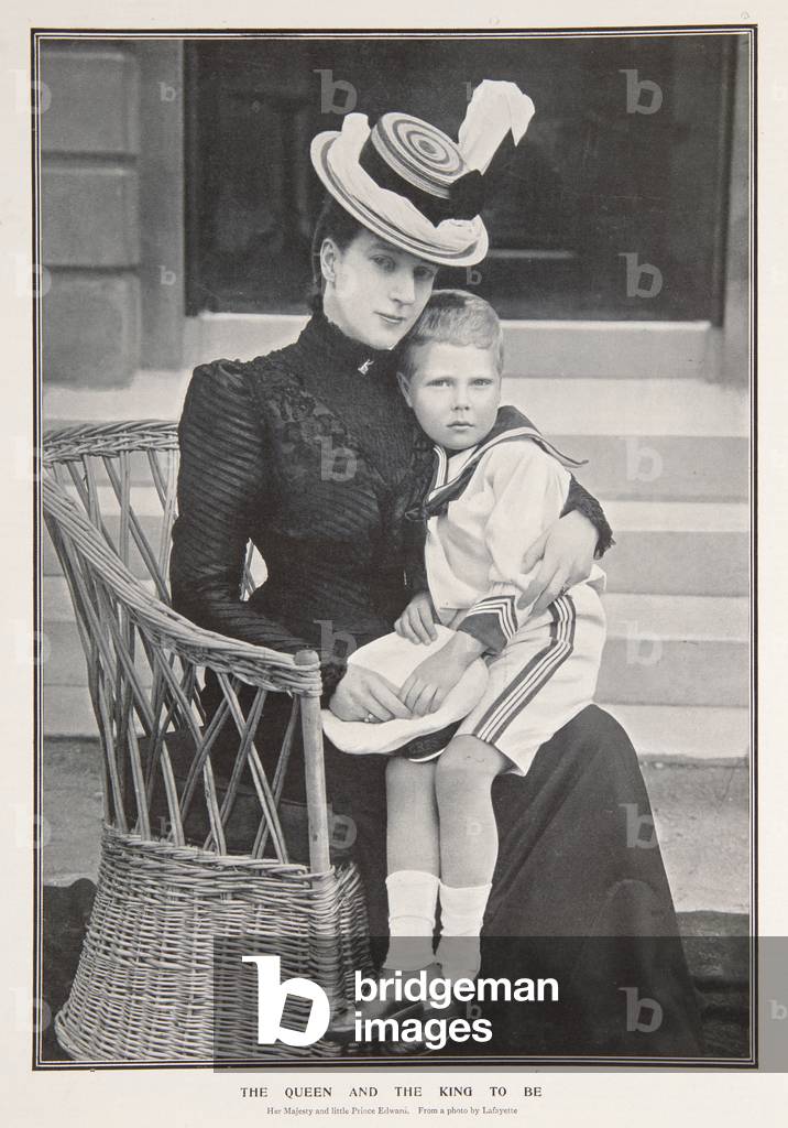 Regina Alexandra e Principe Edoardo, 1902 (foto in b/n)