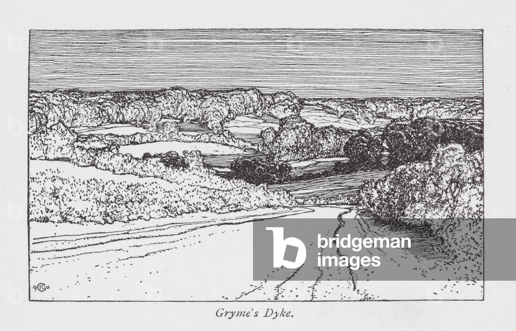 Image of Print depicting Gryme's Dyke (litho) 1901 by Frederick Landseer Maur Griggs