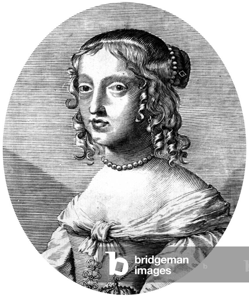 Immagine di Incisione "Henrietta Anne principessa inglese e duchessa di Orleans figlia del re Carlo 1", b/w