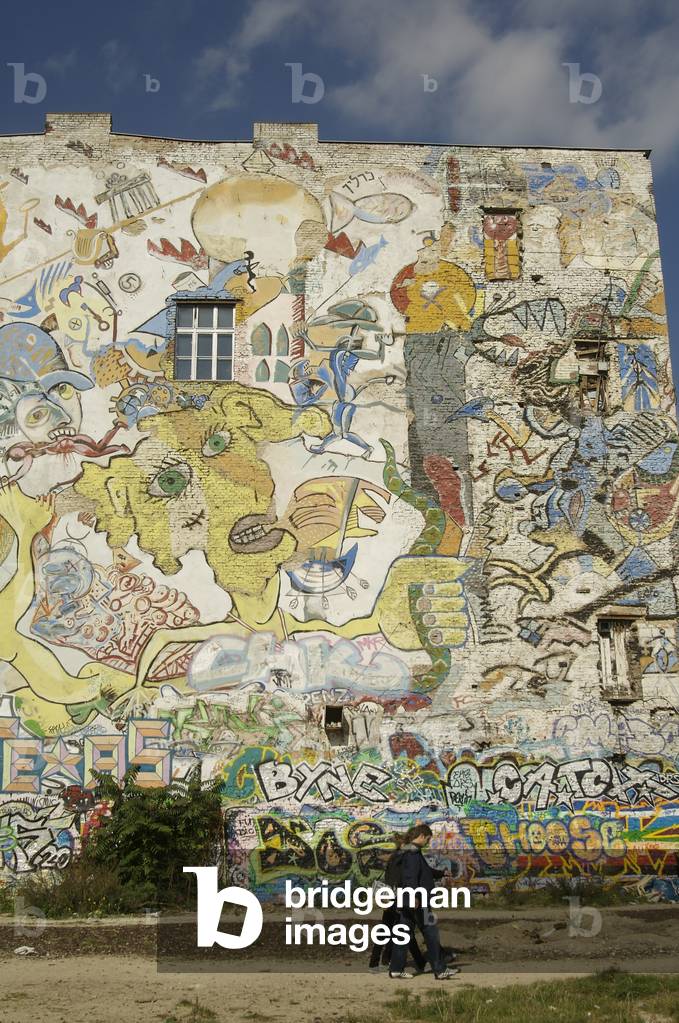 Bild von Fotografie "Detail einer Wandmalerei in der Oranienburger Straße"