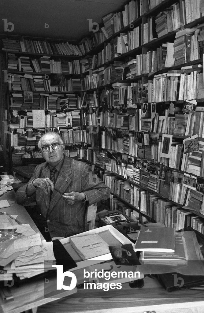 Image of Photography depicting Marcel Arland - French novelist (1899 1986) in his house in Brinville by Thierr