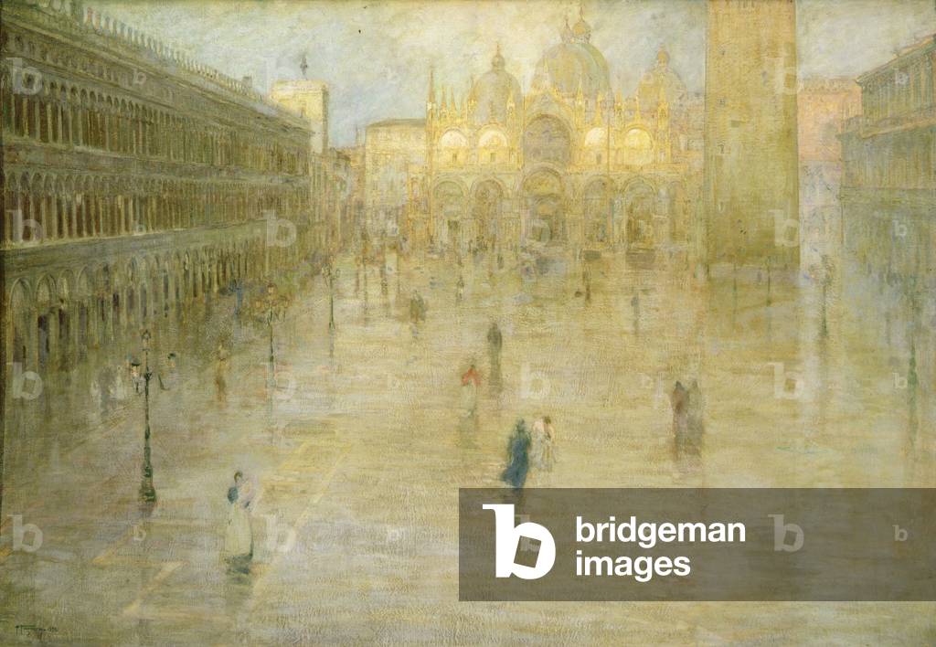 Piazza San Marco Venezia, 1899 (olio su tavola)