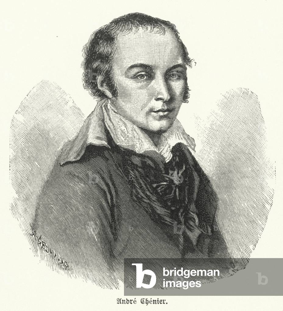 Immagine di Stampa "Andre Chenier" di German School, b/w