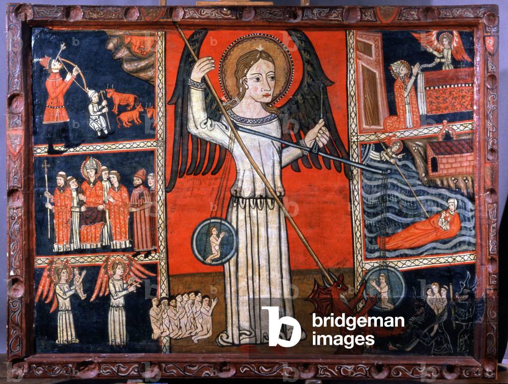 Bild von Gemälde "Der Heilige Michael erschlägt den Dämon" 1500