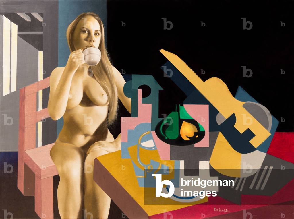 Sans Paroles (Coffie Time), 2016 (olio su tela)