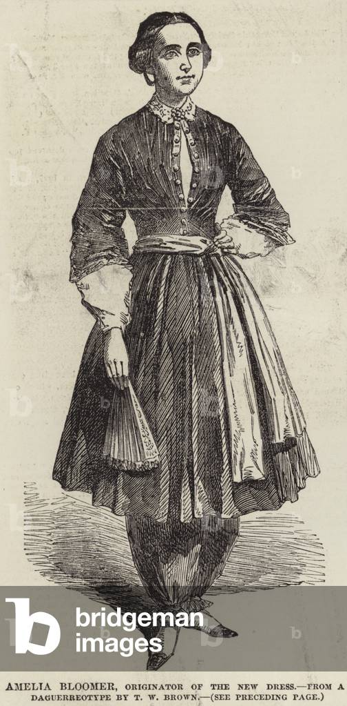 "Amelia Bloomer" di English School, b/w