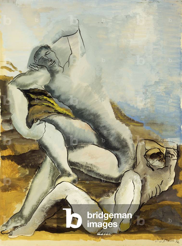 Deux Figure, 1932 (guazzo su carta)
