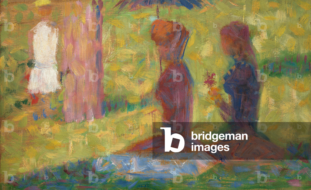 Studio di figure per \"La Grande Jatte\", 1884-1885 (olio su legno)