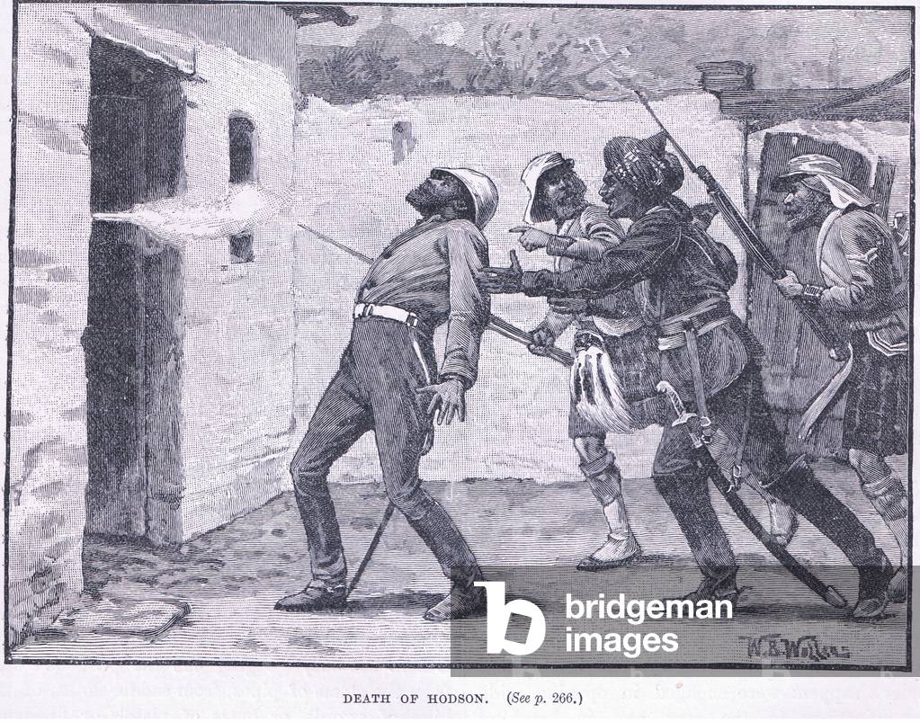 La morte di Hodson 1858 d.C. (lito)