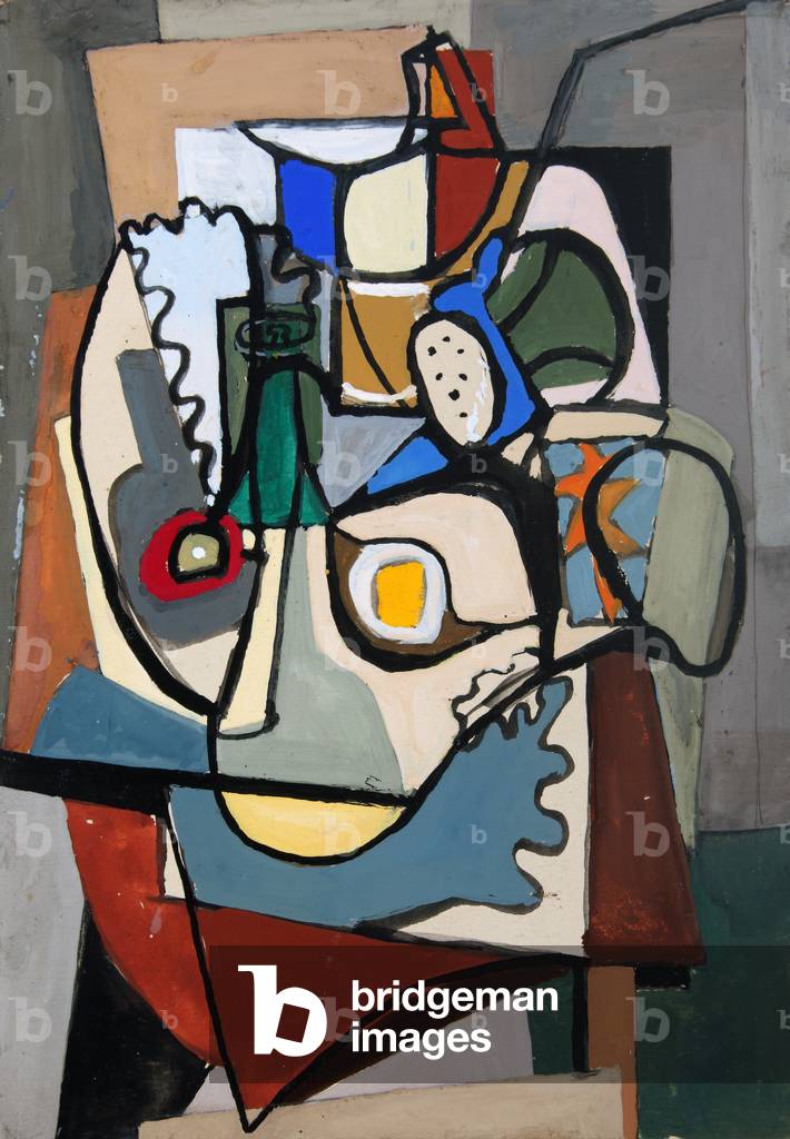 natura morta 1936 caseina e tempera su carta