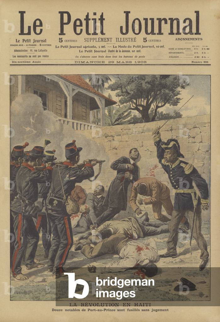 Revolution in Haiti (colour litho)