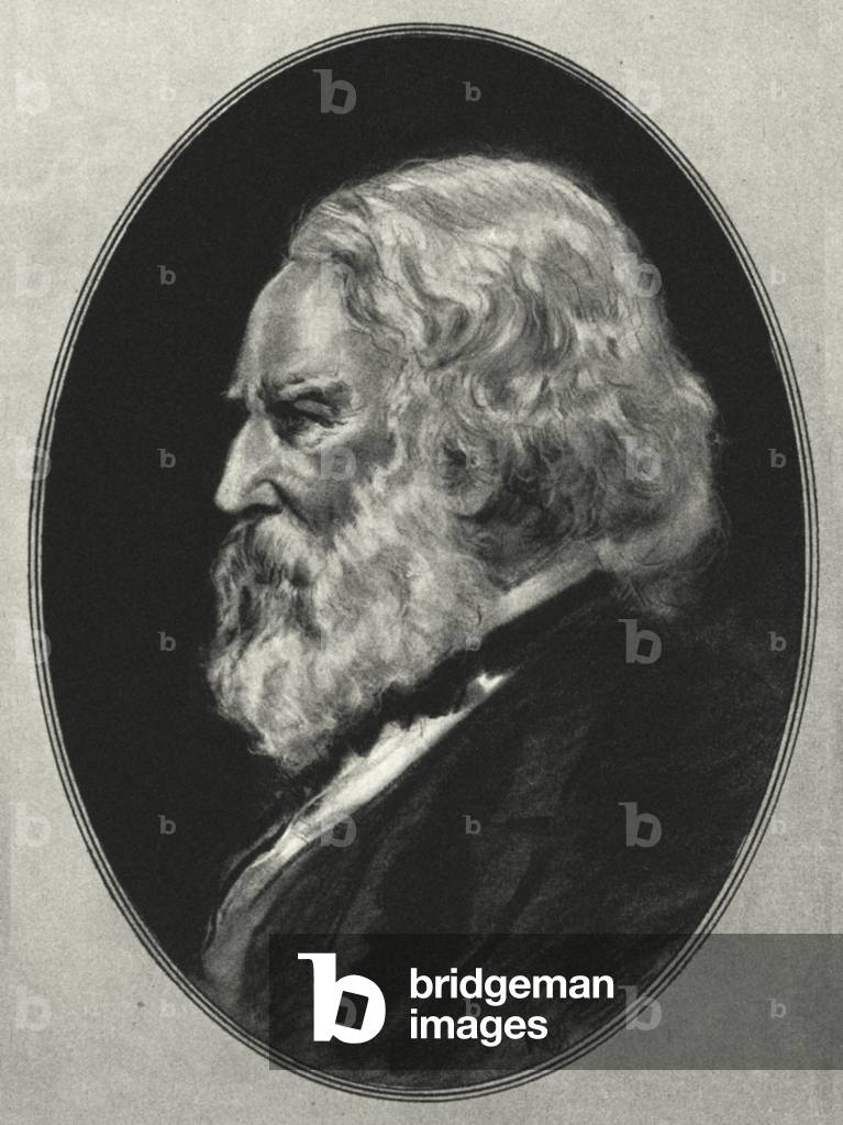 Image of Print depicting Longfellow (litho) by Gordon Ross