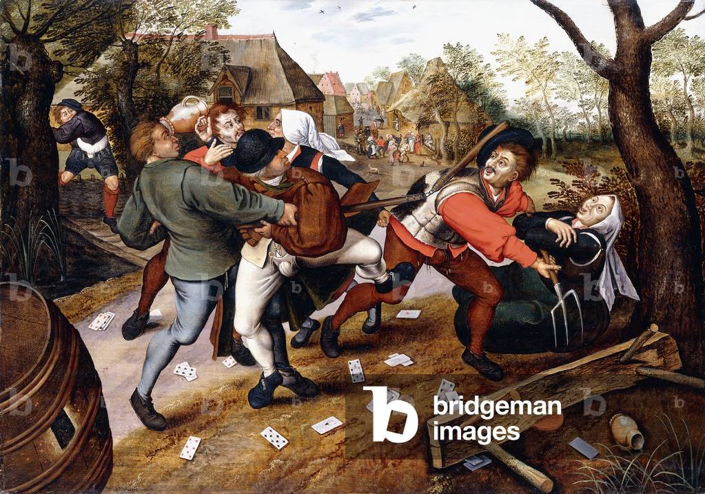 Immagine di Dipinto "contadini rissa", 1619 di Pieter the Younger Brueghel