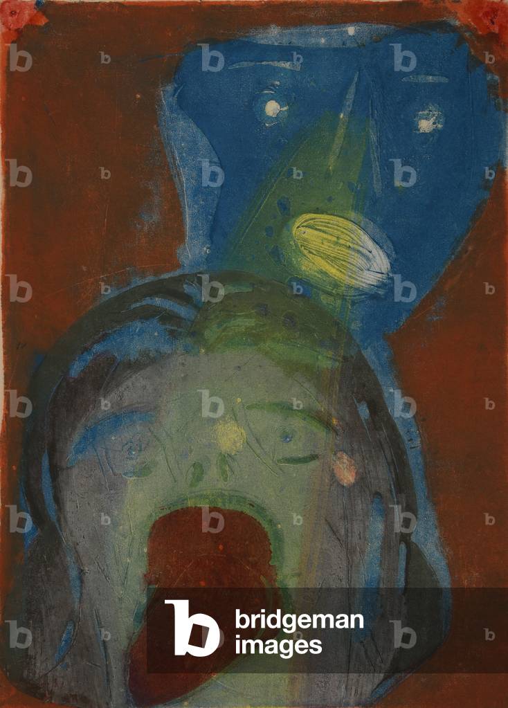 when I'm calling you, 1997 (linocut)