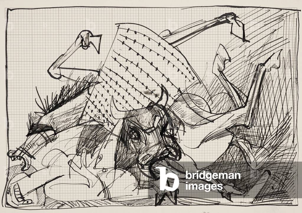 Schizzi di Picasso 112, 1988 (disegno)