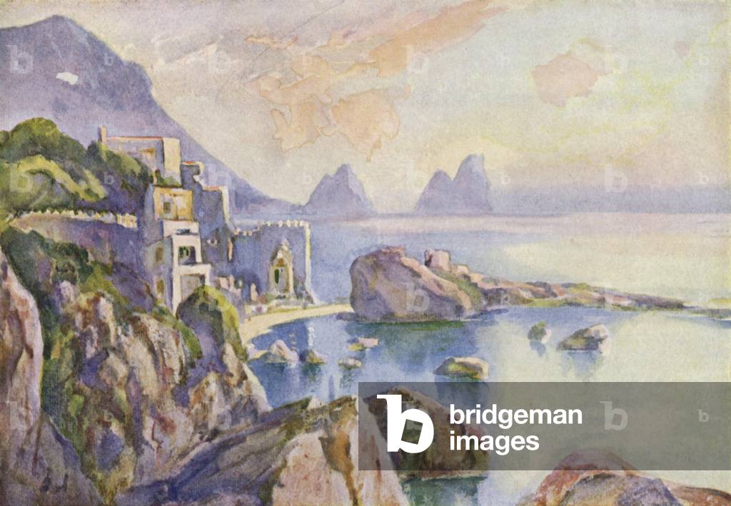 "Die Insel Capri (Farbe litho)" von Louis Burleigh-Bruhl