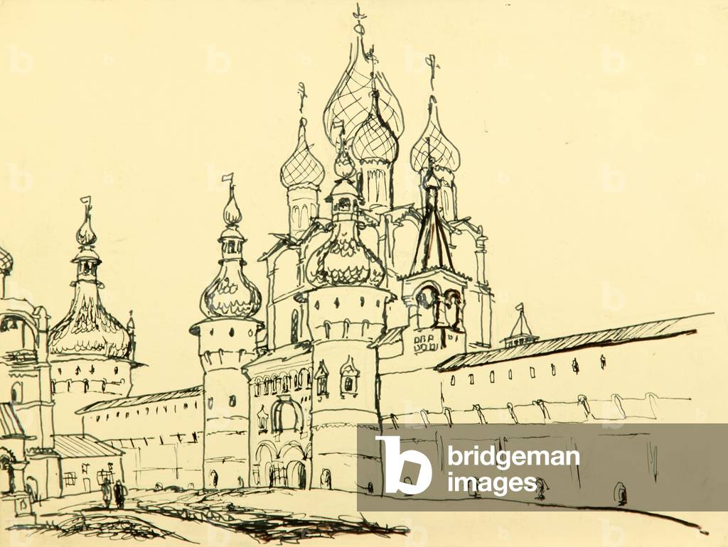 Rostov Veliky, 1984 (Filzstift auf Papier)