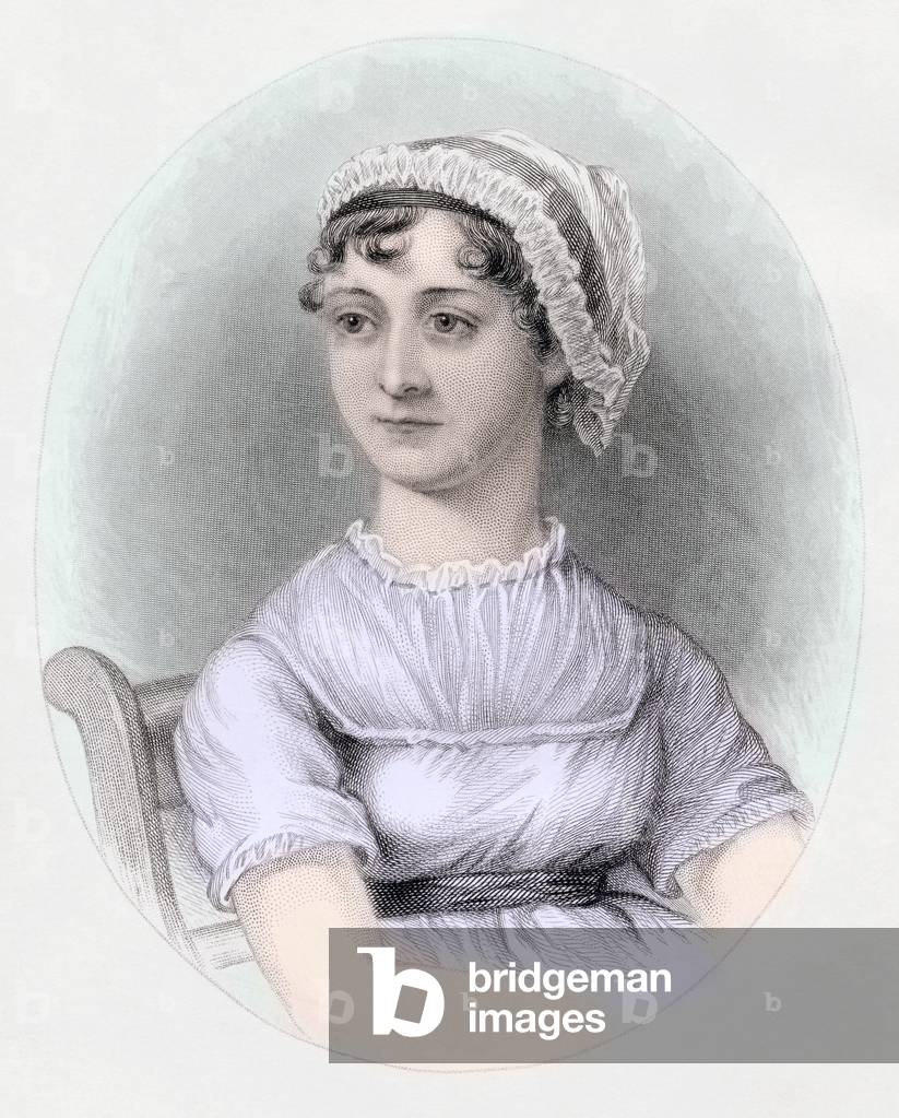 Immagine di Incisione "Ritratto di Jane Austen", c.1850 di Cassandra Austen