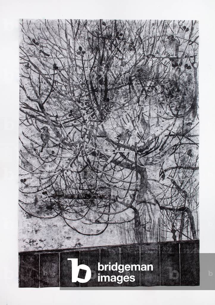 Winter Fig, 2021 (Monoprint auf Papier)