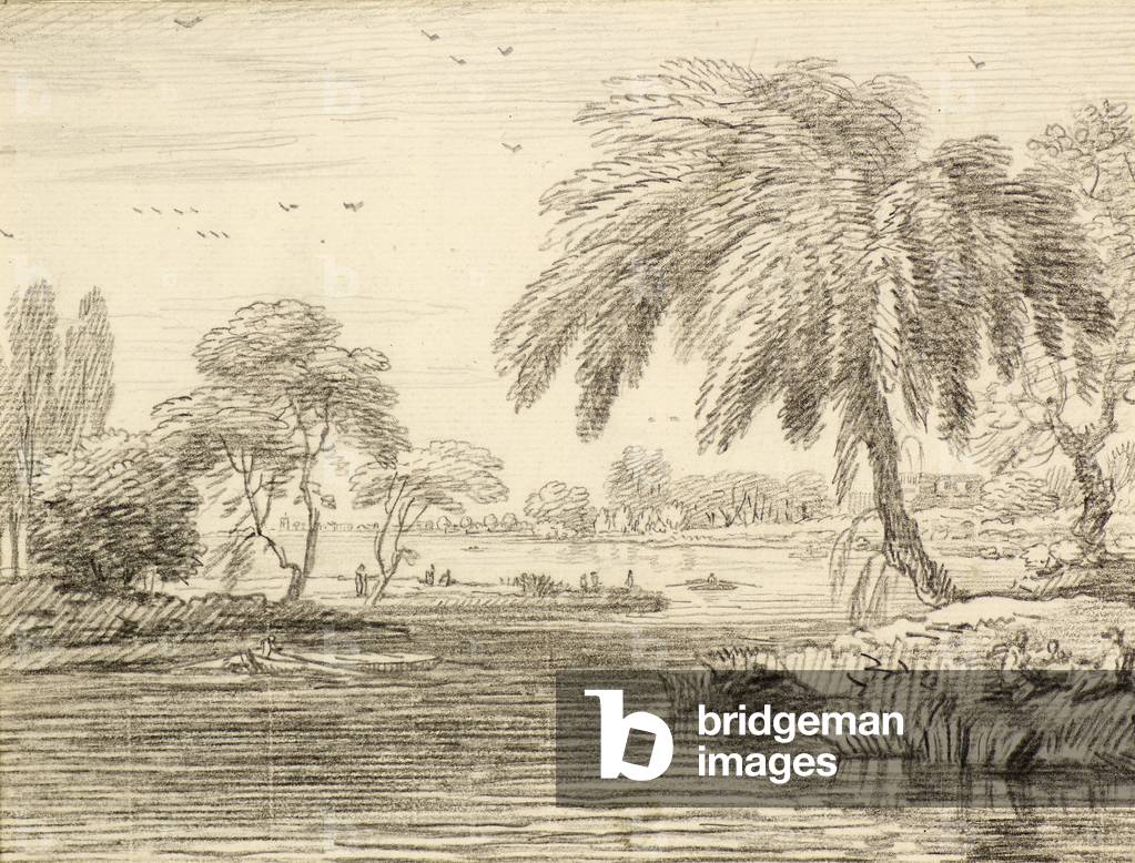 Image de Dessin représentant Paysage par Jean Baptiste Claude Chatelain