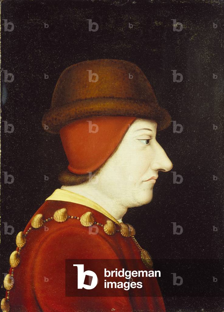 Portrait of Louis XI (oil on panel)