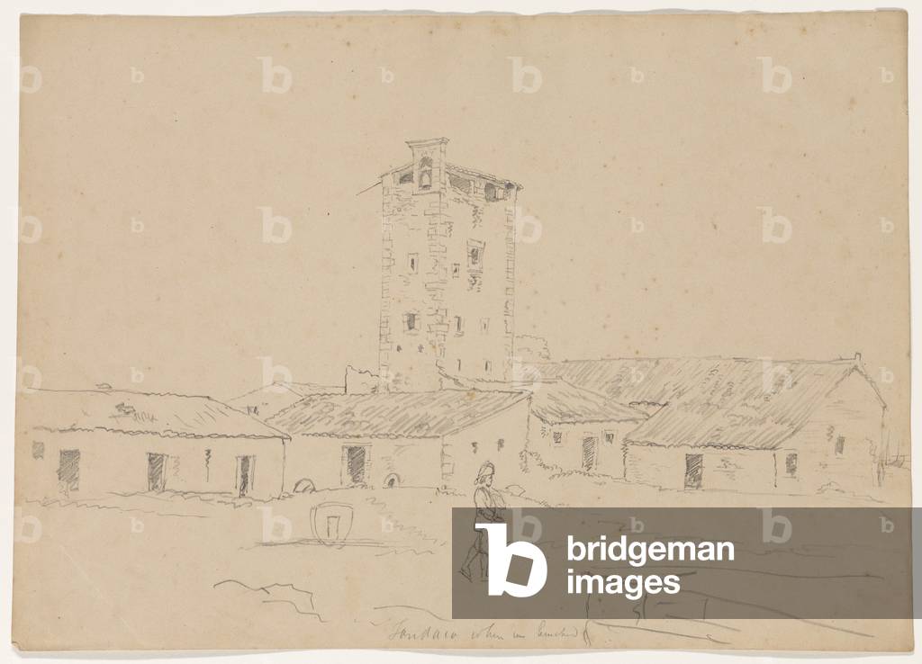 Fonadaco, dove abbiamo pranzato (matita su carta)
