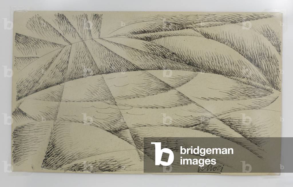 Image of Print depicting Study 1901 by Gerardo Dottori