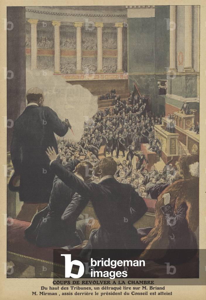 Colpi sparati nella Camera dei Deputati francese (colore lito)