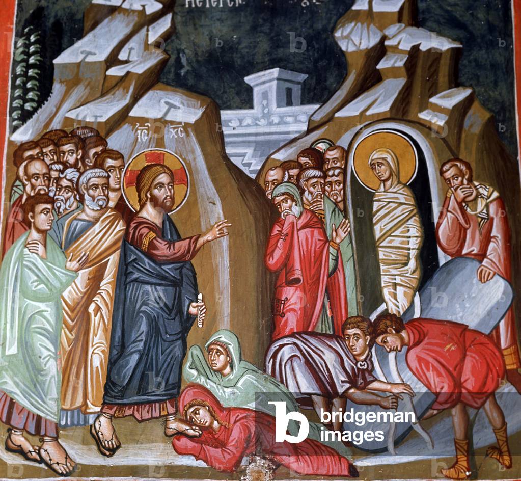 Die Auferweckung des Lazarus, 1494 (Wandgemälde)