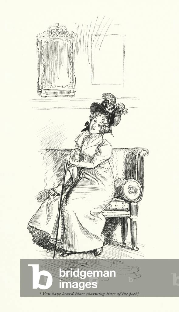 "Illustrazione per Emma di Jane Austen (incisione)" 1801 di Hugh Thomson