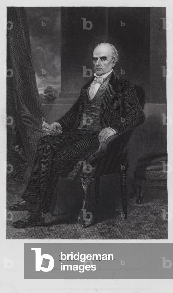 Daniel Webster (engraving) by Alonzo Chappel